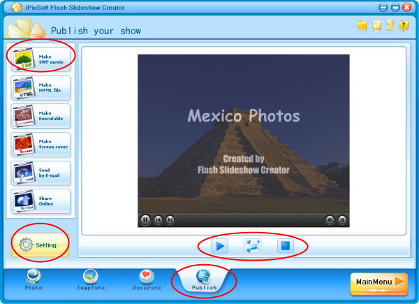 Make a Flash Slideshow Player with Photos and Music