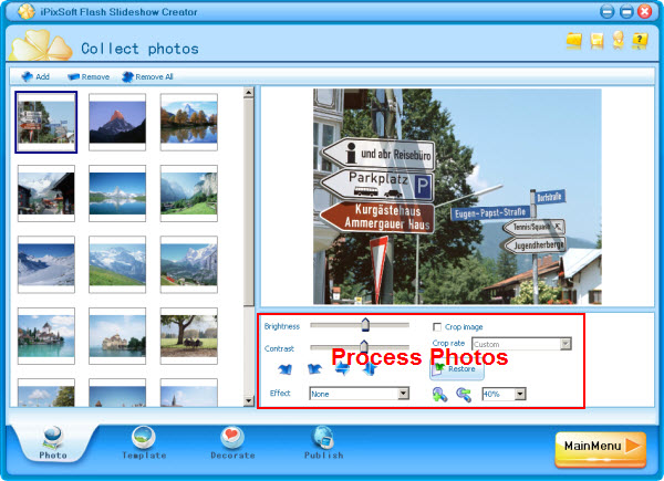 travel photo gallery tutorial