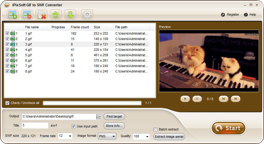 Download iPixSoft SWF to GIF Converter 4.6.0